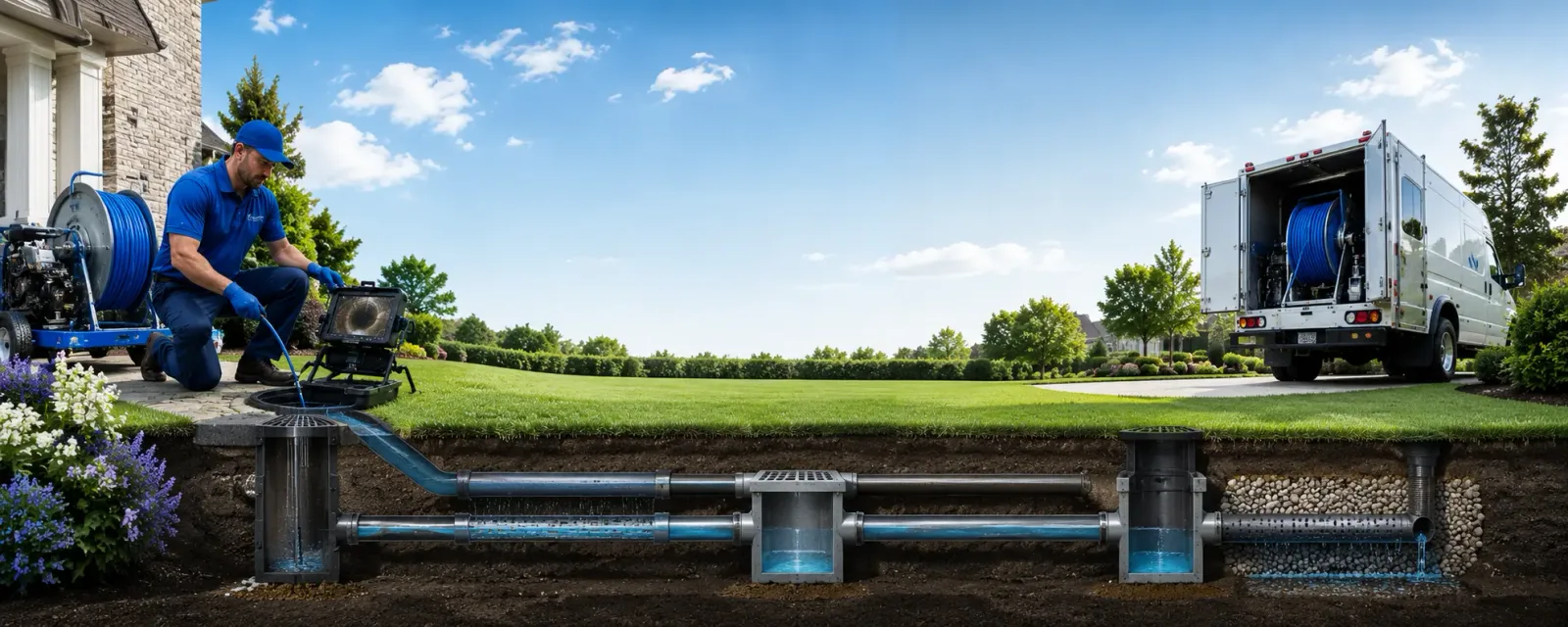 Outdoor drain cleaning information for Waterloo, NE